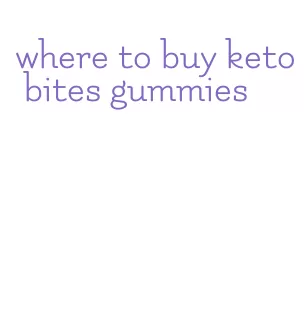 where to buy keto bites gummies