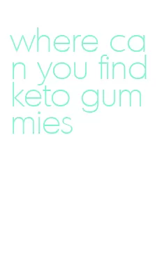 where can you find keto gummies