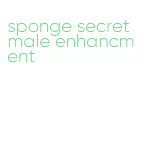 sponge secret male enhancment