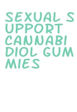 sexual support cannabidiol gummies