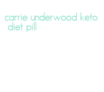 carrie underwood keto diet pill