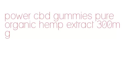 power cbd gummies pure organic hemp extract 300mg