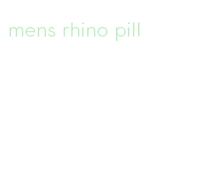 mens rhino pill