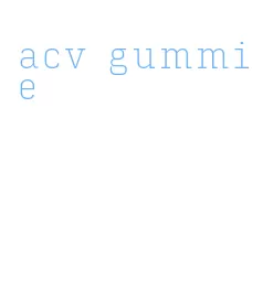 acv gummie