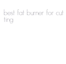 best fat burner for cutting