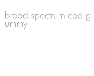 broad spectrum cbd gummy