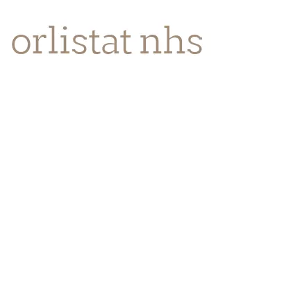 orlistat nhs