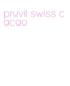 pruvit swiss cacao