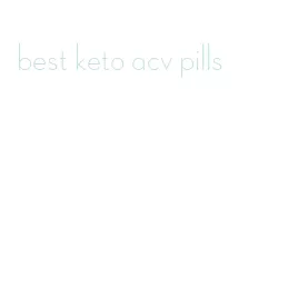 best keto acv pills