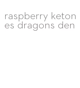 raspberry ketones dragons den