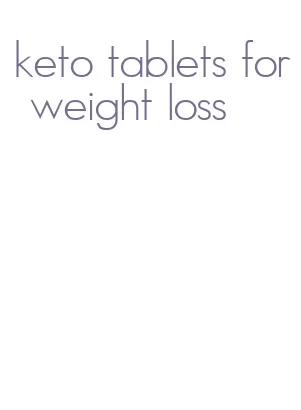 keto tablets for weight loss