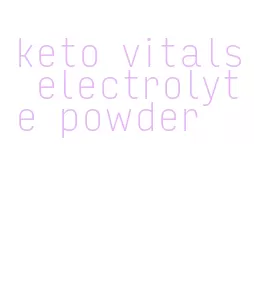 keto vitals electrolyte powder