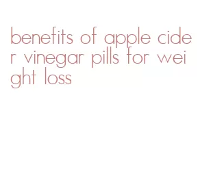 benefits of apple cider vinegar pills for weight loss