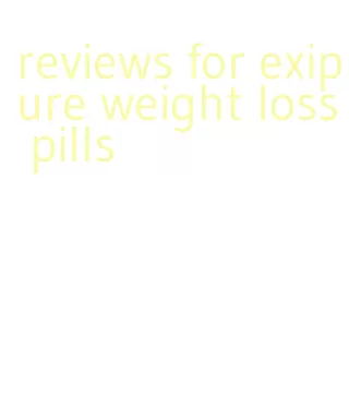 reviews for exipure weight loss pills