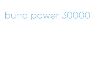 burro power 30000