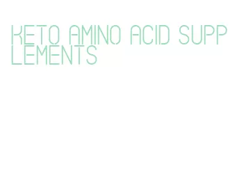 keto amino acid supplements