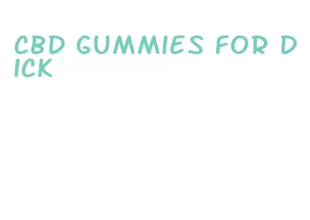 cbd gummies for dick