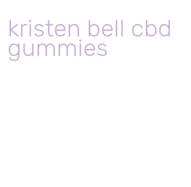 kristen bell cbd gummies