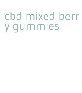 cbd mixed berry gummies