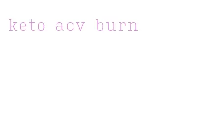 keto acv burn