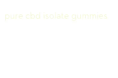 pure cbd isolate gummies