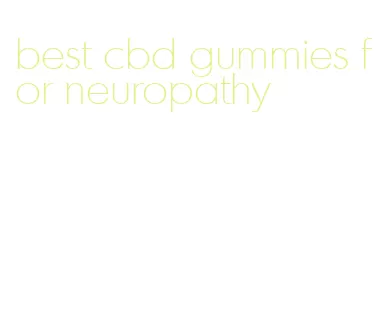 best cbd gummies for neuropathy