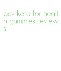 acv keto for health gummies reviews