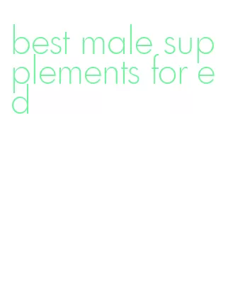 best male supplements for ed