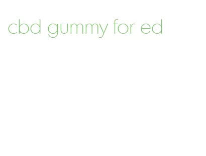 cbd gummy for ed