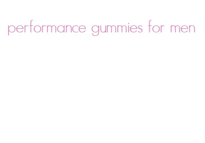 performance gummies for men