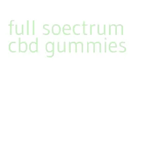 full soectrum cbd gummies