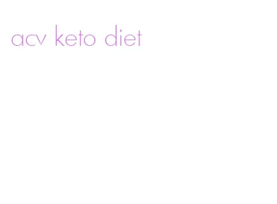 acv keto diet