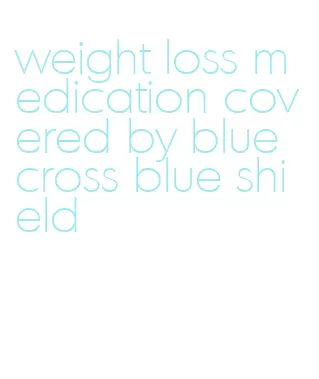 weight loss medication covered by blue cross blue shield