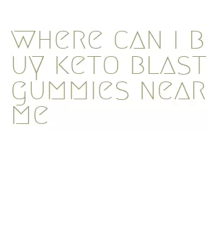 where can i buy keto blast gummies near me