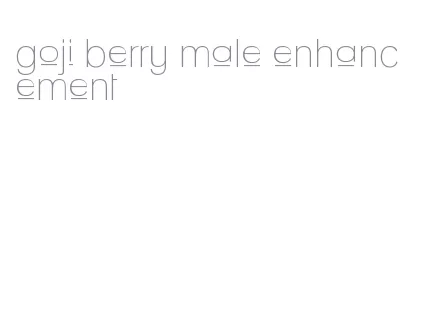 goji berry male enhancement