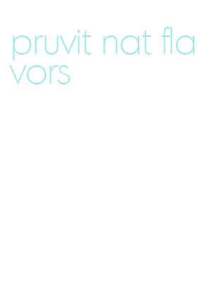 pruvit nat flavors