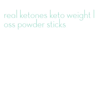 real ketones keto weight loss powder sticks