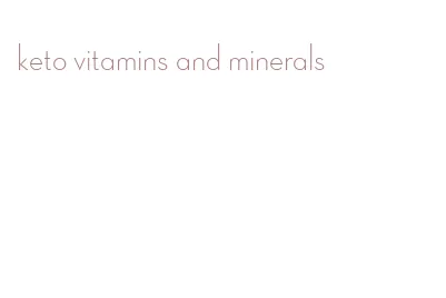 keto vitamins and minerals