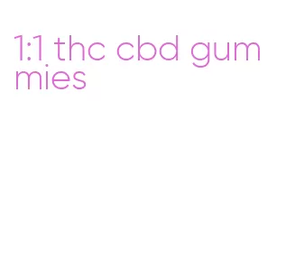 1:1 thc cbd gummies