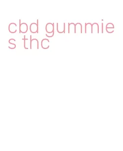 cbd gummies thc