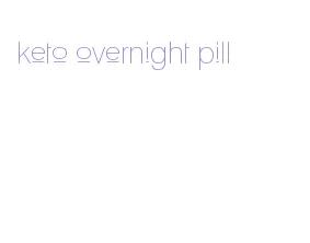 keto overnight pill