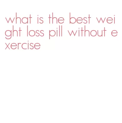 what is the best weight loss pill without exercise