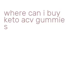 where can i buy keto acv gummies