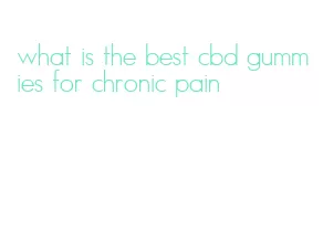 what is the best cbd gummies for chronic pain