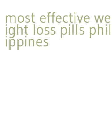 most effective weight loss pills philippines