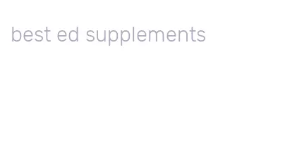 best ed supplements