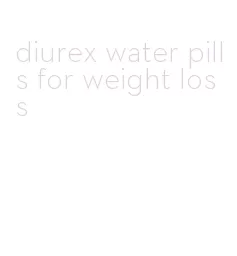 diurex water pills for weight loss