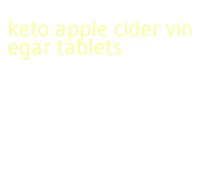 keto apple cider vinegar tablets