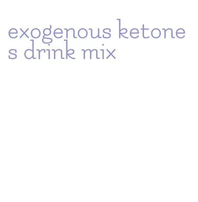 exogenous ketones drink mix