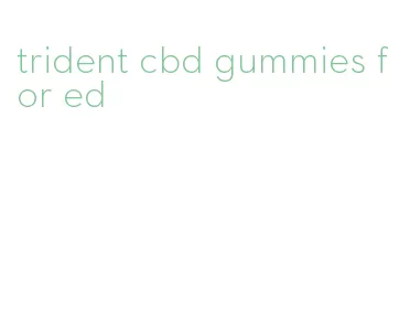 trident cbd gummies for ed